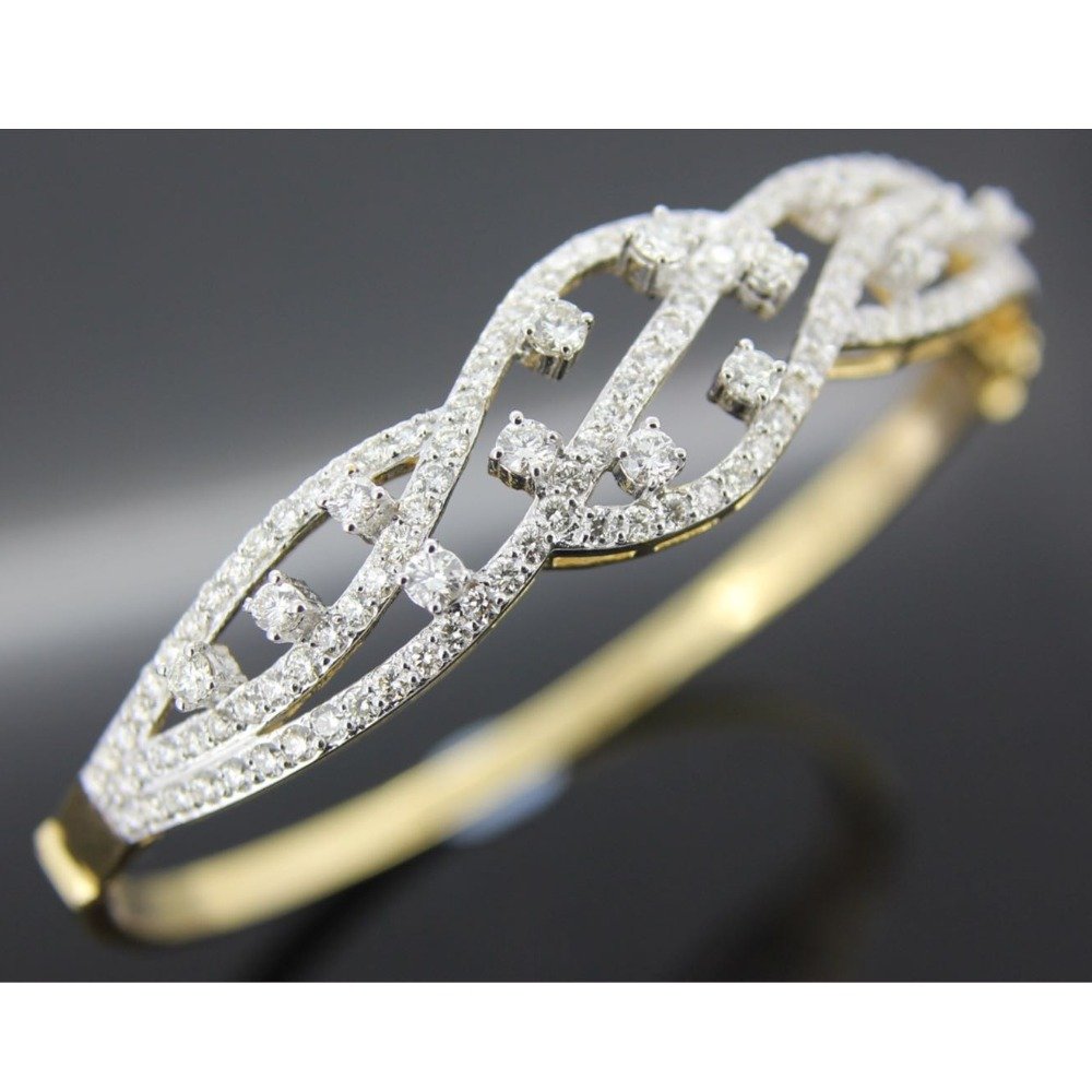 916 Gold Stylish Diamond Bracelet For Women GK-B01