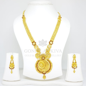 22kt gold necklace set gnh30 - gft hm56 by 