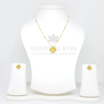 18kt gold pendant set gchp22 - gft395 by 