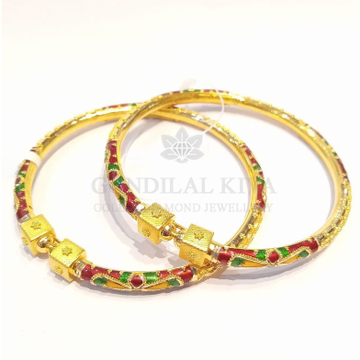 18kt gold bangle gbg61 by 