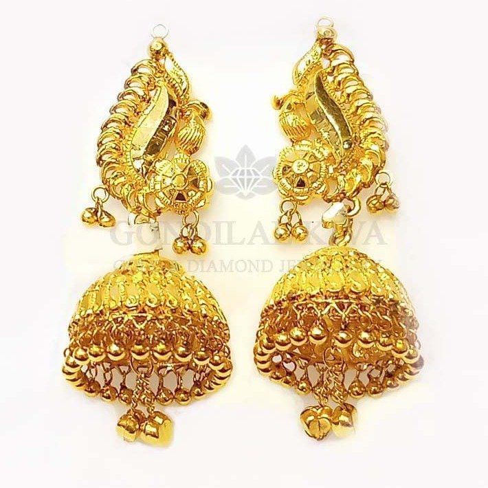 20 kt gold jhumki gj7