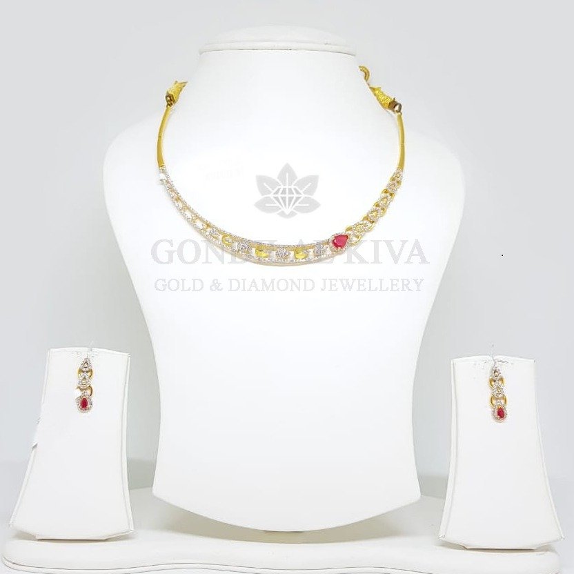 18kt gold necklace set gnl4 - gft12
