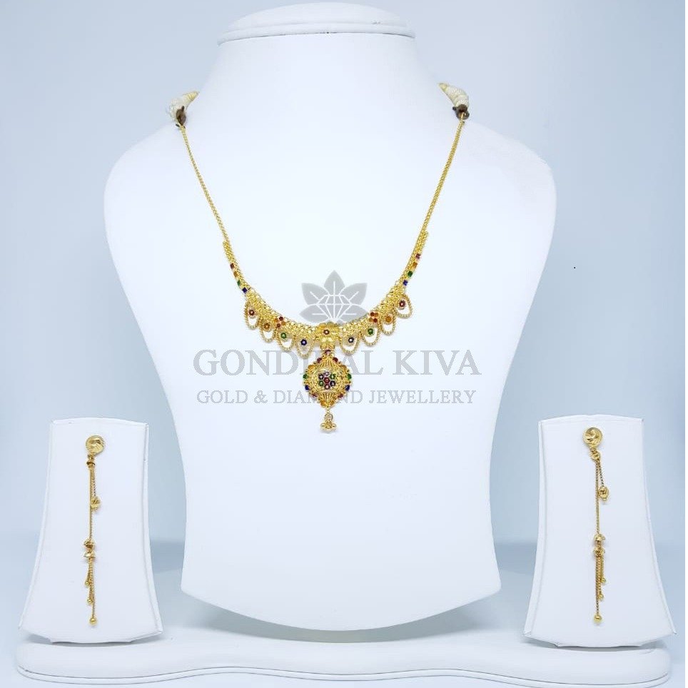 22kt gold necklace gnh10
