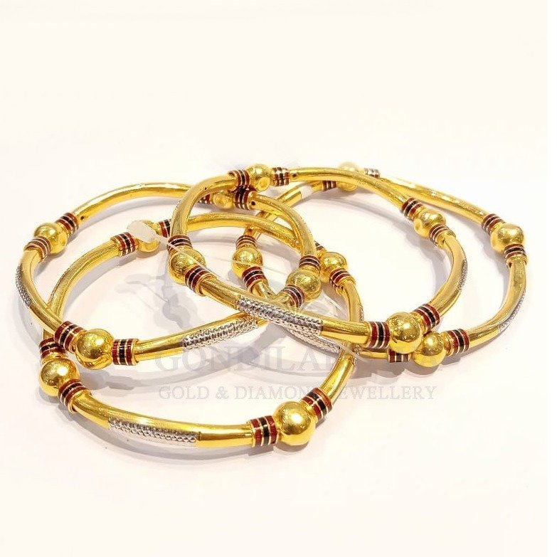 20kt gold bangles 4gbg22