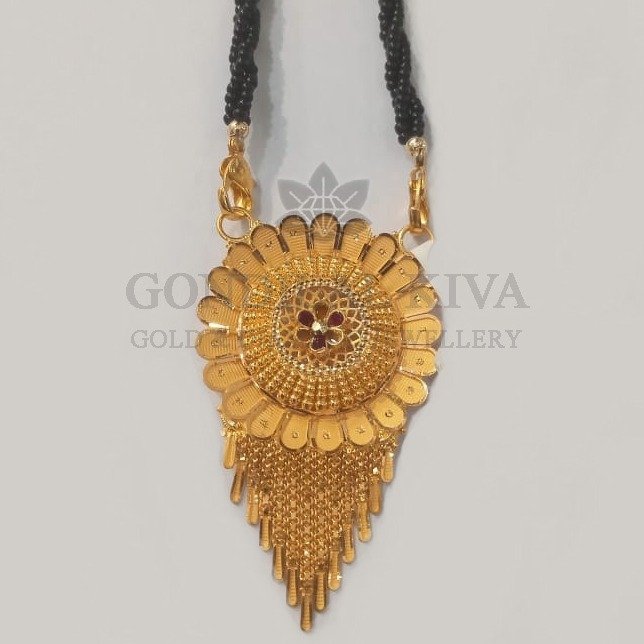 22kt gold mangalsutra gdl-h5