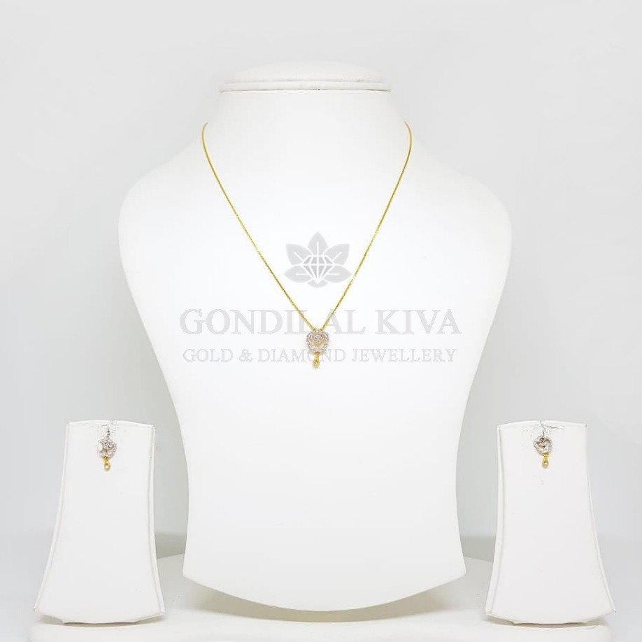 18kt gold pendant set gchp19 - gft392