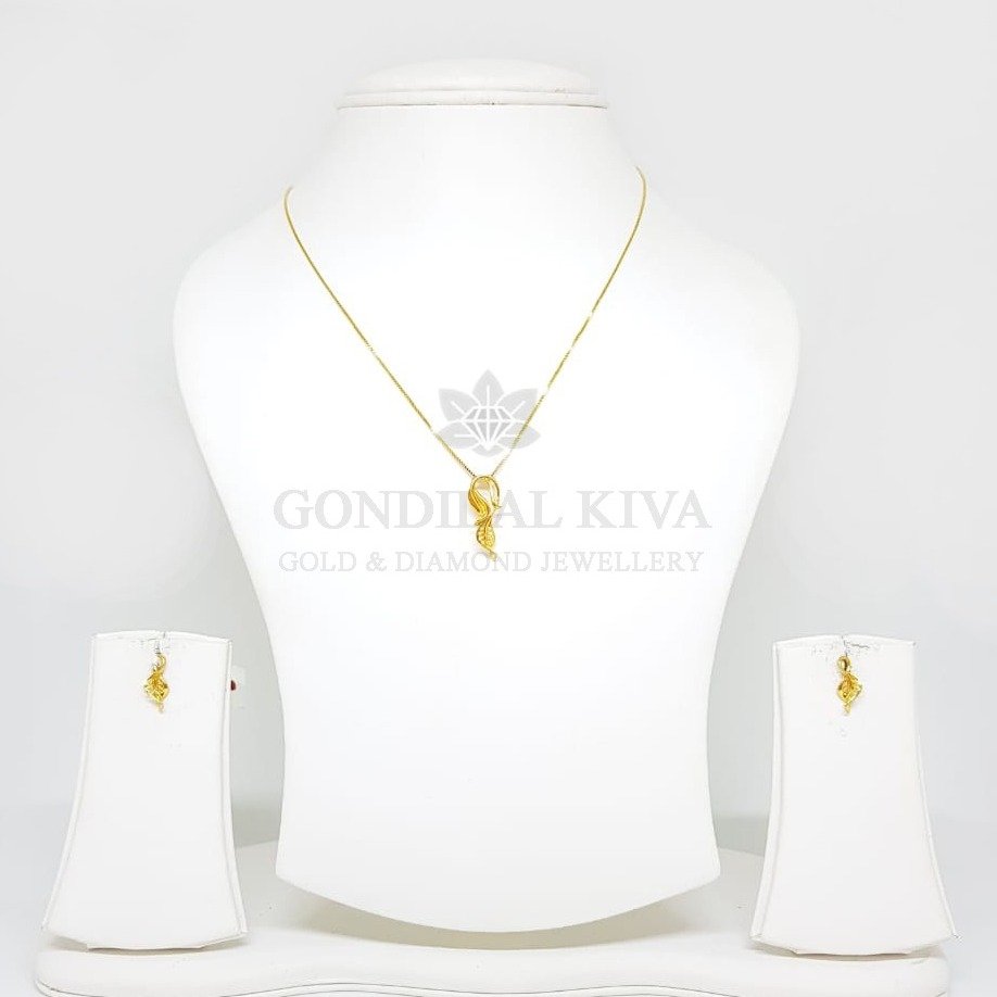 18kt gold pendant set gchp20 - gft393